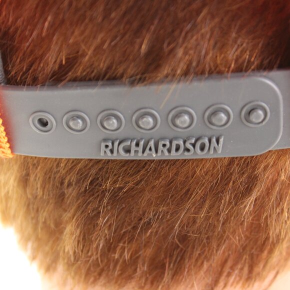 Richardson Style 112- Diesel Life Gray Neon Orange Trucker Snapback Hat - Picture 7 of 10